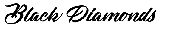 Black Diamonds font preview